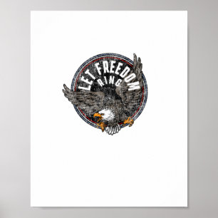 Patriottische Laat Vrijheid Rinkelen Amerikaanse Poster