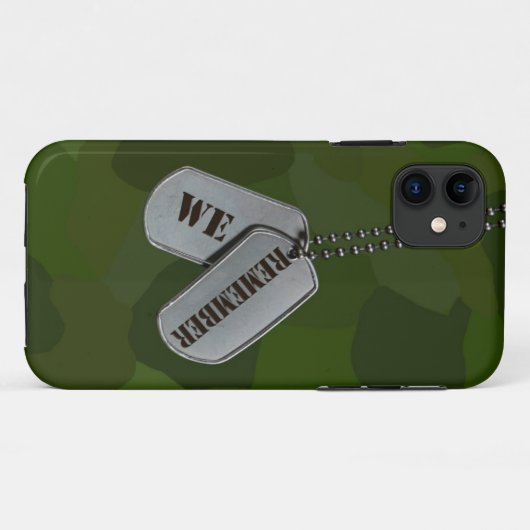 Patriottische Labels Case-Mate iPhone Case (Achterkant (horizontaal))