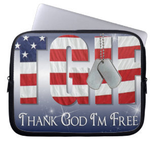 Patriottische Labels Laptop Sleeve