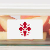 Patriottische labels met de vlag van Florence (Aangebracht)