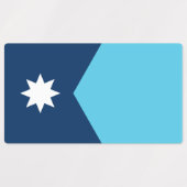 Patriottische labels met de vlag van Minnesota (Design 2)