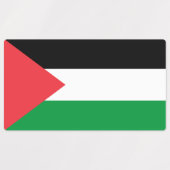 Patriottische labels met de vlag van Palestina (Design 1)