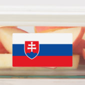 Patriottische labels met de vlag van Slowakije (Aangebracht)