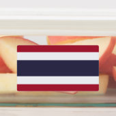 Patriottische labels met de vlag van Thailand (Aangebracht)