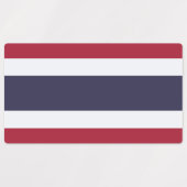 Patriottische labels met de vlag van Thailand (Design 2)