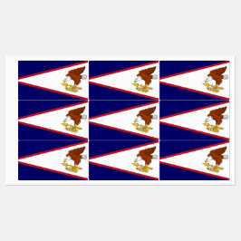 Patriottische labels met vlag van Amerikaans-Samoa