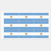 Patriottische labels met vlag van Argentinië (Vel)