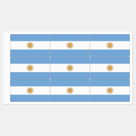 Patriottische labels met vlag van Argentinië