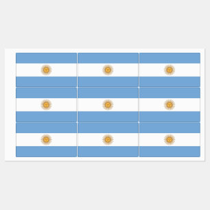 Patriottische labels met vlag van Argentinië