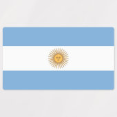 Patriottische labels met vlag van Argentinië (Design 2)