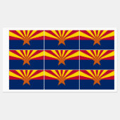 Patriottische labels met vlag van Arizona State, V (Vel)