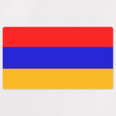 Patriottische labels met vlag van Armenië (Design 1)