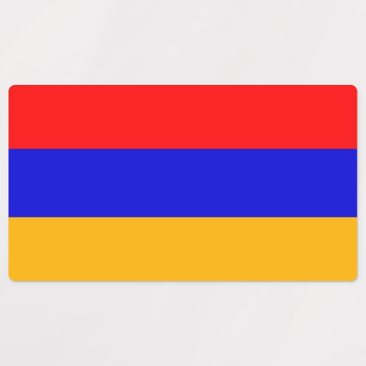 Patriottische labels met vlag van Armenië (Design 1)