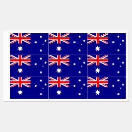 Patriottische labels met vlag van Australië