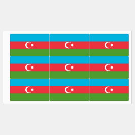 Patriottische labels met vlag van Azerbeidzjan