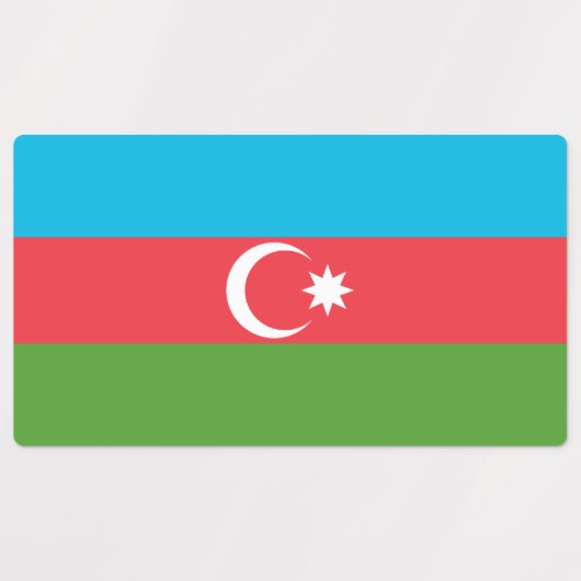 Patriottische labels met vlag van Azerbeidzjan (Design 2)