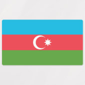 Patriottische labels met vlag van Azerbeidzjan