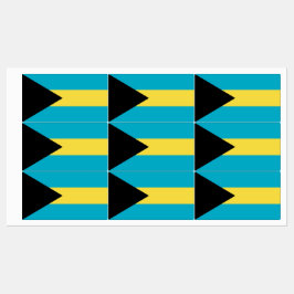 Patriottische labels met vlag van Bahama's