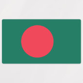 Patriottische labels met vlag van Bangladesh (Design 1)