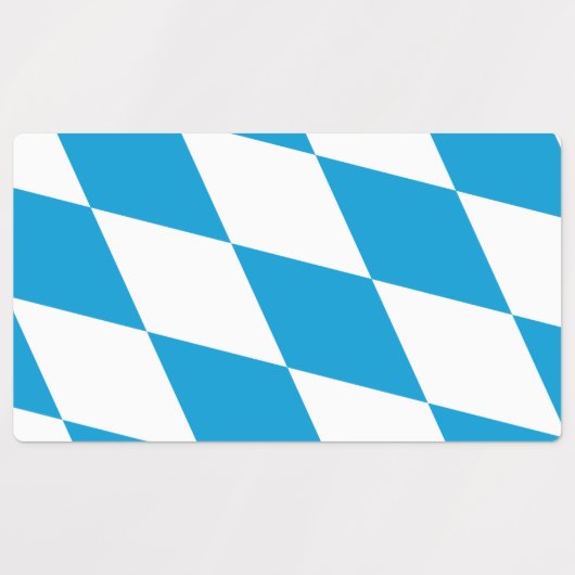 Patriottische labels met vlag van Beieren, Duitsla (Design 2)