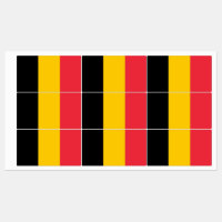 Patriottische labels met vlag van België