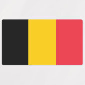 Patriottische labels met vlag van België (Design 1)