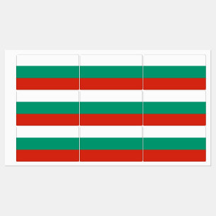 Patriottische labels met vlag van Bulgarije