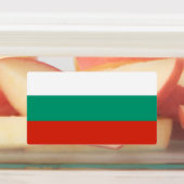 Patriottische labels met vlag van Bulgarije (Aangebracht)
