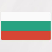 Patriottische labels met vlag van Bulgarije (Design 1)