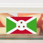 Patriottische labels met vlag van Burundi (Aangebracht)