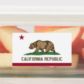 Patriottische labels met vlag van Californië (Aangebracht)