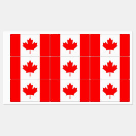 Patriottische labels met vlag van Canada