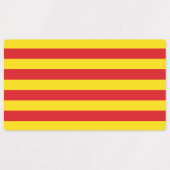 Patriottische labels met vlag van Catalonië (Design 2)