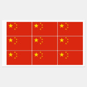Patriottische labels met vlag van China (Vel)