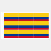 Patriottische labels met vlag van Colombia (Vel)