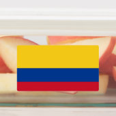 Patriottische labels met vlag van Colombia (Aangebracht)