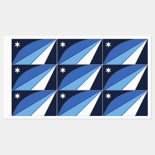 Patriottische labels met vlag van Colombia