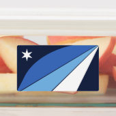 Patriottische labels met vlag van Colombia (Aangebracht)