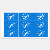 Patriottische labels met vlag van Corpus Christi (Vel)