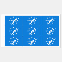 Patriottische labels met vlag van Corpus Christi