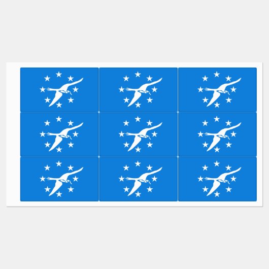 Patriottische labels met vlag van Corpus Christi (Vel)