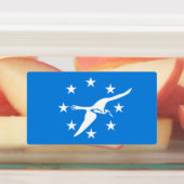 Patriottische labels met vlag van Corpus Christi (Aangebracht)