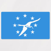 Patriottische labels met vlag van Corpus Christi (Design 1)