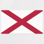 Patriottische labels met vlag van de staat Alabama (Design 2)