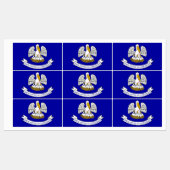 Patriottische labels met vlag van de staat Louisia (Vel)