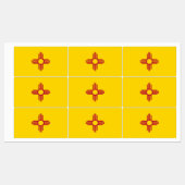 Patriottische labels met vlag van de staat New Mex (Vel)