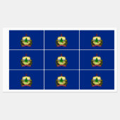 Patriottische labels met vlag van de staat Vermont (Vel)