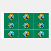Patriottische labels met vlag van de staat Washing (Vel)