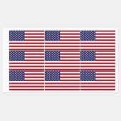 Patriottische labels met vlag van de VS (Vel)