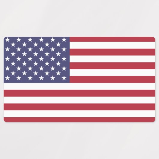 Patriottische labels met vlag van de VS (Design 2)